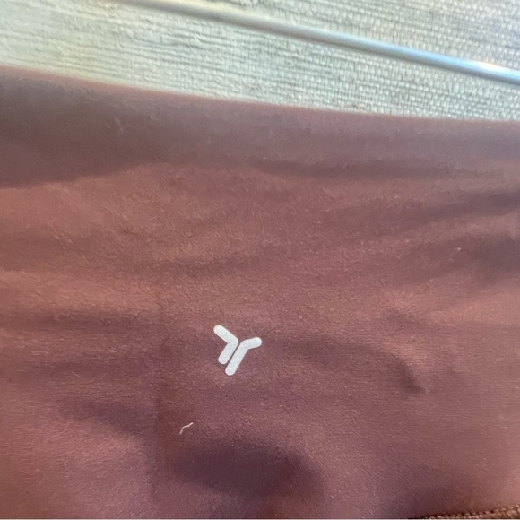 Large old navy high rise joggers chocolate brown power active pockets - Picture 13 of 17